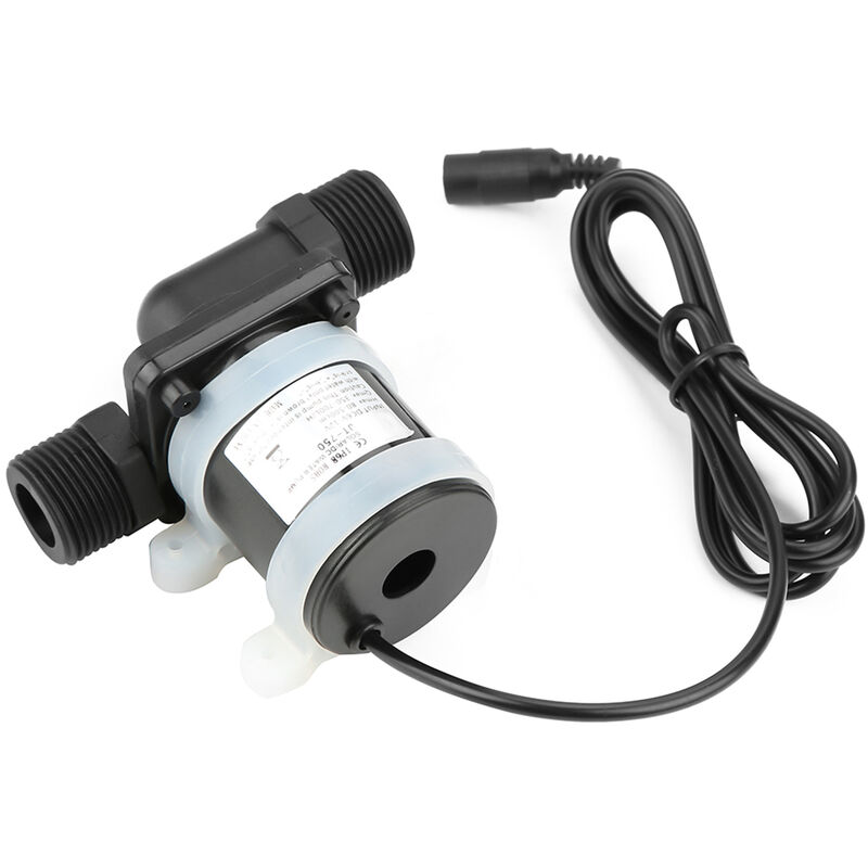 – 12-v-mini-umwälzpumpe – Fördermenge 700 L/h – 5 M Förderhöhe – Bürstenloser Motor – Temperaturbereich -40 °c Bis 100 °c