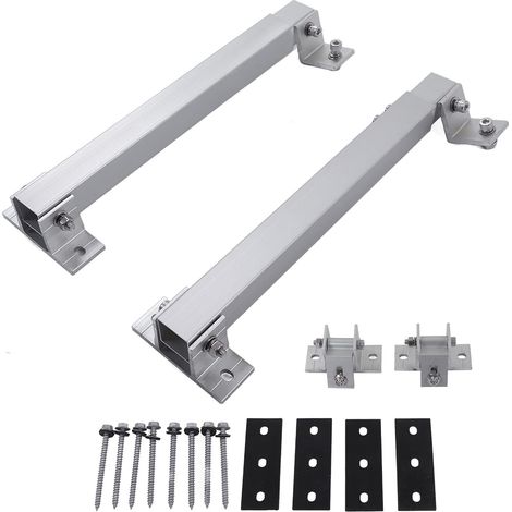 Solarmodulhalterung Für Balkonkraftwerke - Photovoltaik-solarmodulhalterung - 15° Bis 30° - Individuell Verstellbar - Aluminiumkonstruktion - Für Flachdächer, Dächer, Wände, Boote Usw.