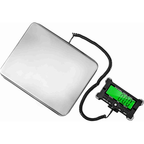 Paketwaage, 200 Kg/0,05 G, Hochpräzise Paketwaage Aus Edelstahl Für Pakete, Gepäck, Lager, Digitale Postwaage Mit Lcd-bildschirm