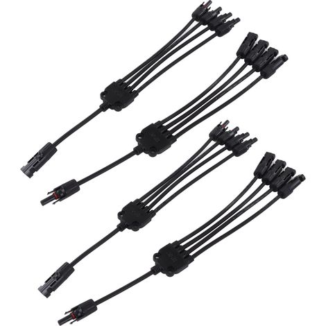 Solarkabel Stecker/buchse, Ppo 1000vdc Solarmodul-abzweig, Wasserdichtes Photovoltaik-parallelkabel Zum Austausch (pv-lty4) A