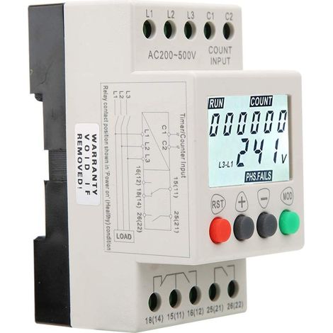 Jvr800-2 Spannungsschutzrelais, 3-phasen-sequenzüberwachungsrelais, Überspannungsschutz, 6 A, 250 V Ac