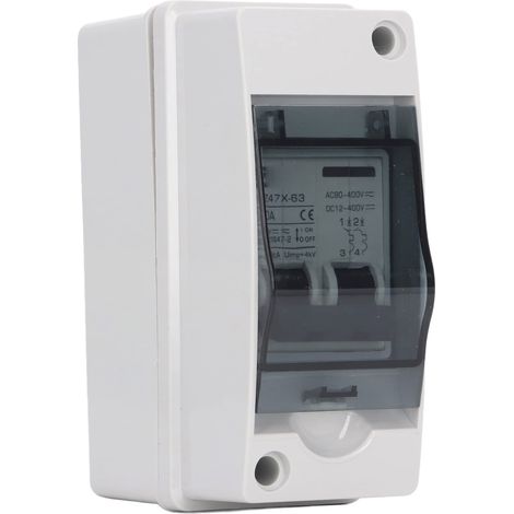 Leitungsschutzschalter, Schutzart Ip65, Wasserdicht, 2-polig, 40 A, 12–400 V Dc, 90–400 V Ac, Solartrennschalter, Leitungsschutzschalter Mit Gehäuse Für Netzgekoppelte Solaranlagen