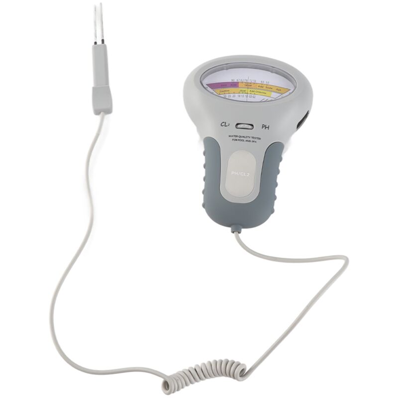 – 2-in-1 Chlor- Und Ph-tester Für Pools Und Whirlpools – Tragbar Mit Nadel – Flexibles Teleskopverlängerungskabel – Betrieb Mit Aa/lifepo4-batterien