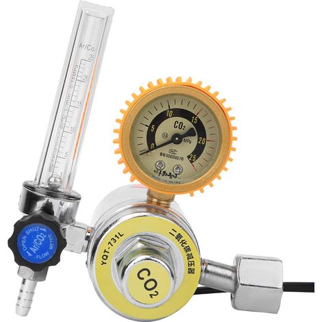 Kohlendioxid-messgerät, Elektrischer Heizkörper-co2-druckminderer Mit Cn-stecker, G5/8 Zoll Kohlendioxid-dekompressor, Für Industrielle Anwendungen (36 V)