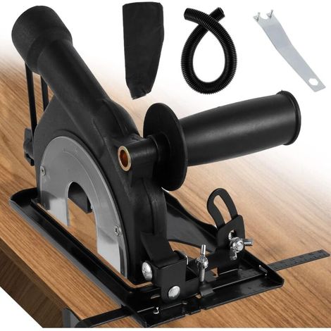 – Schutzkappe Für 100/125-mm-winkelschleifer – Verstellbarer Winkel: 0–45° – Schnitttiefe: 0–40 Mm – Material: Eisen Und Abs