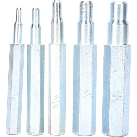 5-teiliges Schwenkstempelset, Werkzeug Aus Ct-193-legierungsstahl, 1/4" Und 5/8" Für Kupfer Und Aluminium