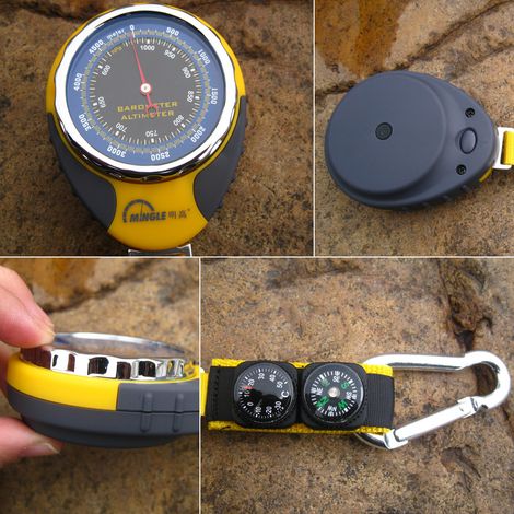 Tragbarer, Multifunktionaler Digitaler Barometer-höhenmesser Für Outdoor-aktivitäten Wie Wandern, Klettern Und Camping