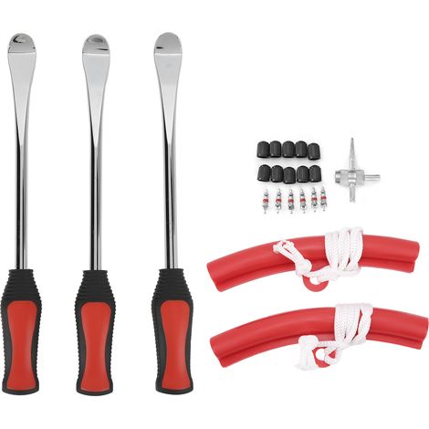 Reifenreparatur-werkzeugset, Rostfreies Reifenventil-werkzeugset, Komplettes Werkzeugset, Reifenheber-werkzeugset Mit Ventileinsatz.