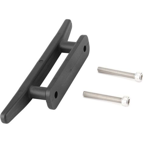 Festmacherklampe, Bootsklampe, Tbe 6,5" Ersatz-festmacherklampe Für Boot, Beiboot, Ankerdeck, Schwarzes Nylon, 2 Löcher, Offener Ankerfuß Mit Schrauben