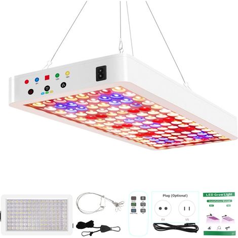240 Leds Led-pflanzenlampe, Vollspektrum, Flexibler Umschalter Für Wachstums- Und Blütephase, 3 Beleuchtungsmodi, Lichterkettenfunktion