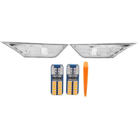 Kimiss Led-seitenmarkierungsleuchten, Sidemarker Comp Lampe, Paar Seitenblinker Mit Led-lampen 20559010 Ersatz Für 2016-2021 (weiß).