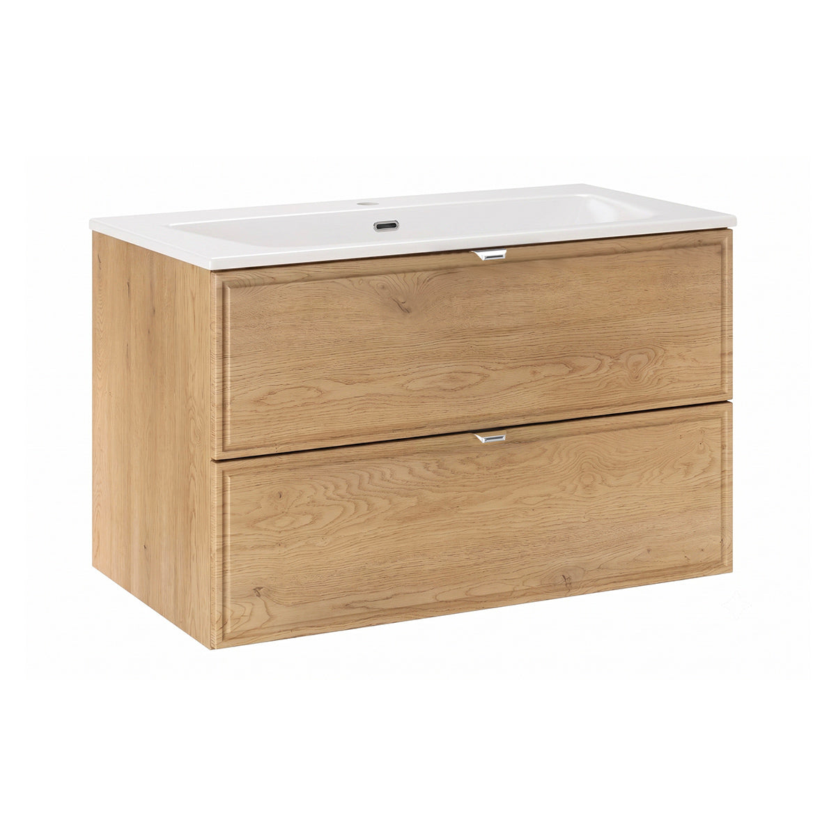 Einzelner Waschbeckenunterschrank 80cm Elias Holz