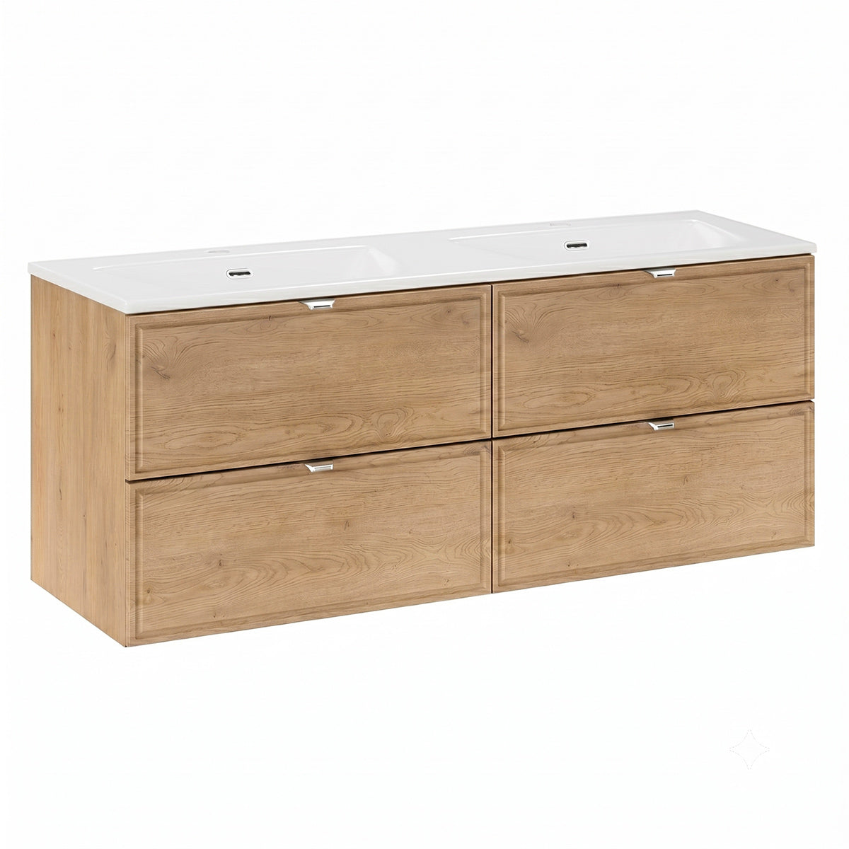 Unterschrank Mit Doppeltem Einbauwaschbecken 120cm Elias Holz