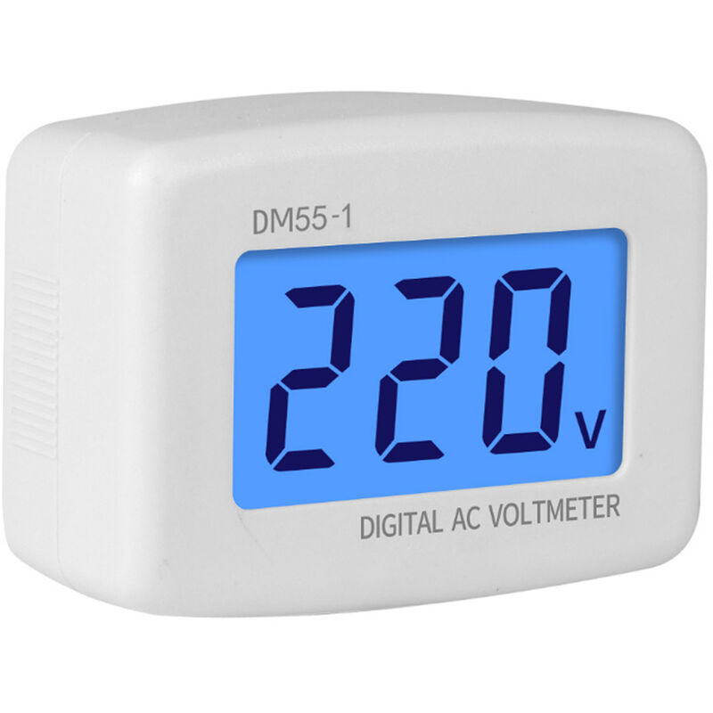 Digitales Wechselstrom-voltmeter Dm55-1-eu, Hochpräzises Messgerät Für Haushaltsgeräte, Eu-stecker, 230 V, 50 Hz, A