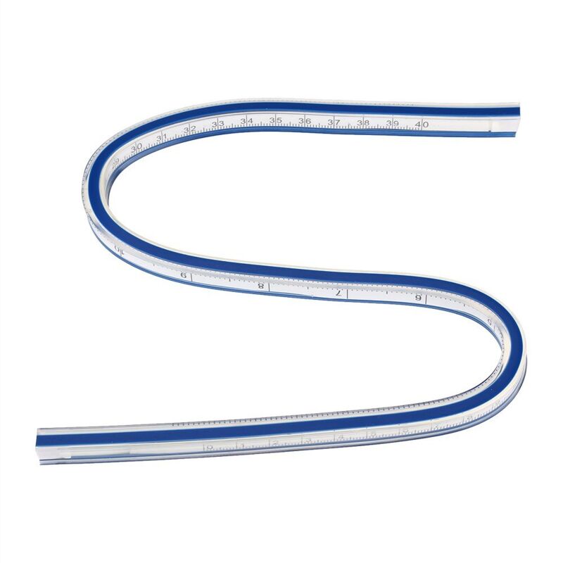 30 Cm / 40 Cm / 60 Cm Flexibles Kurvenlineal Aus Kunststoff, Mal-, Zeichen- Und Grafiklineal, Messwerkzeug, Bekleidungsdesignlineal (2)