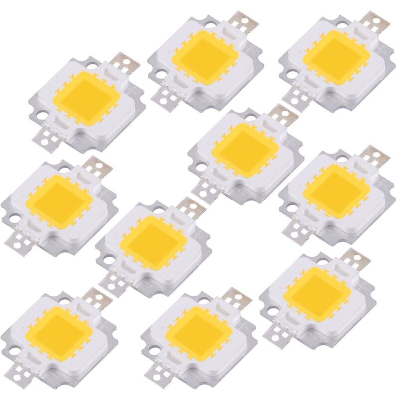 Integrierte 10w Led-lampenperlen (1 Packung/10 Stück) (warmweiß)