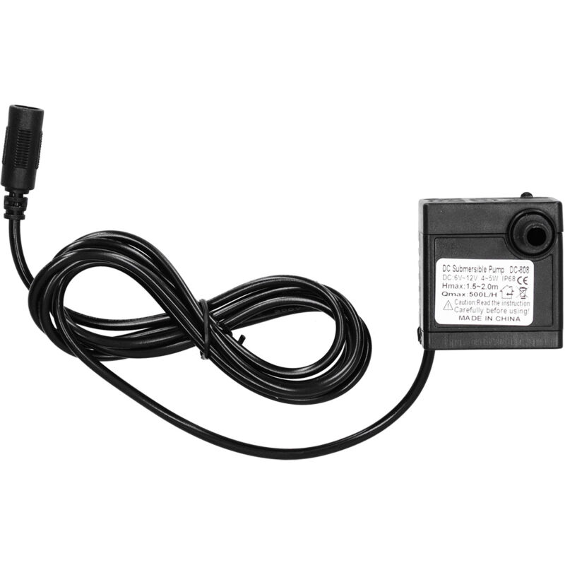 Geräuscharme, Bürstenlose Tauchpumpe Mit Umwälzfunktion, 1,2 M Förderhöhe, 500 L/h, 12 V, 5 W