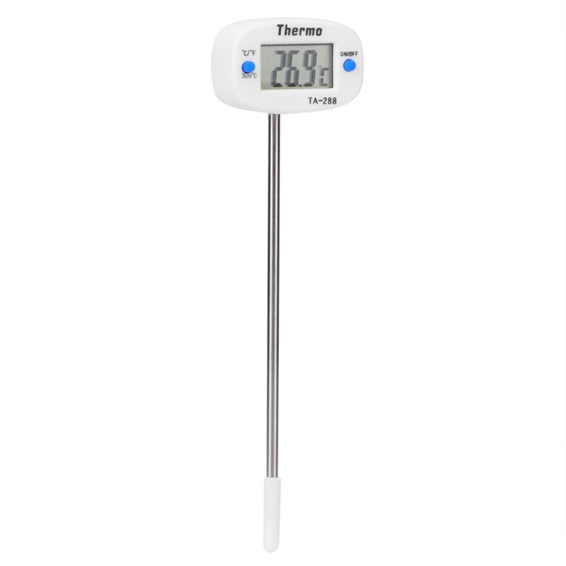 2-teiliges Lebensmittelthermometer Mit Sonde Für Küche Und Kochen, Elektronisches Temperaturmessgerät Ta288