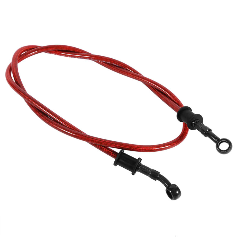 Enduro Motocross 50cm-120cm Motorrad Geflochtener Stahl Brems- Kupplungs-ölschlauch, Material, 28° Hohlschrauben (500mm)