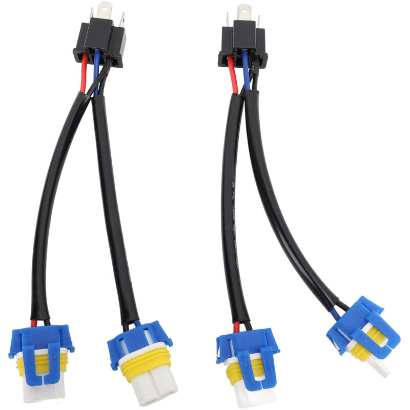 Scheinwerfer-umrüstkabel 2 Stück 9003 H4 Auf 9005 9006 Einfache Installation Upgrade Kompatibles Licht Direkter Anschluss Schneller Austausch Wetterbeständiges Design.
