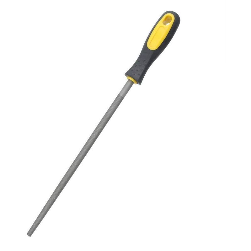 Rundfeile (25,4 Cm) Mit Ergonomischem Metallgriff, Grobfeilen, Handfeile Aus Kohlenstoffstahl Für Die Holzbearbeitung (3)