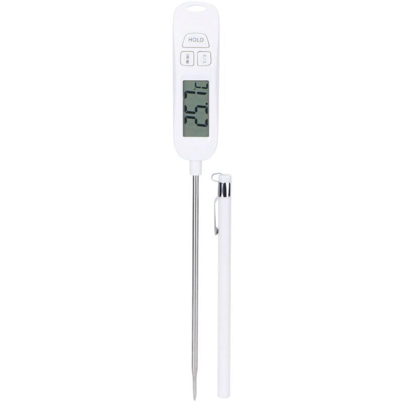 Lange Grillsonden Aus Edelstahl Mit Digitalem Elektronischem Thermometer
