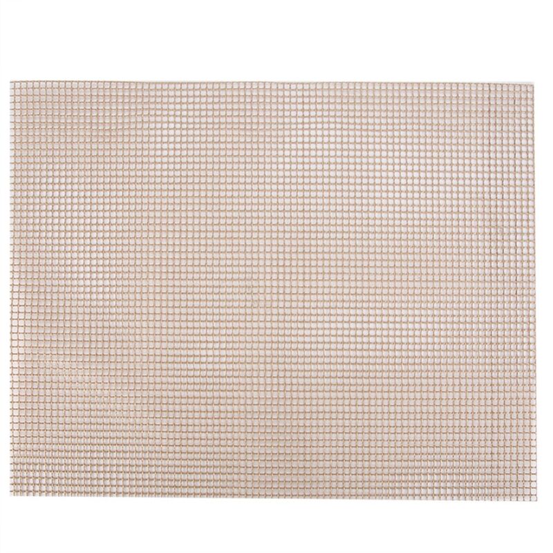 Antihaft-grillmatte 40 X 33 Cm Zum Grillen Und Braten, Aus Schwarzem Und Braunem Fiberglas