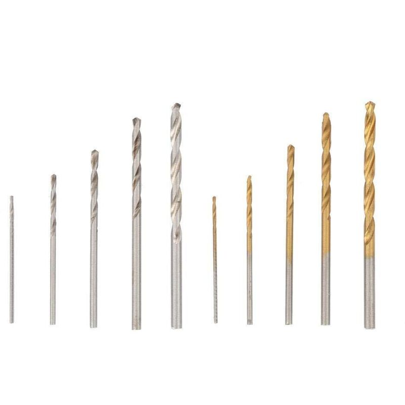 100 Stück Titanbeschichtete Spiralbohrer Und Weiße Hss-spiralbohrer (1 Mm Bis 3 Mm)