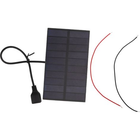 Selbstbau-solarpanel Aus Monokristallinem Silizium (1,5 W, 5 V) Mit Flexiblem Mini-usb-anschluss