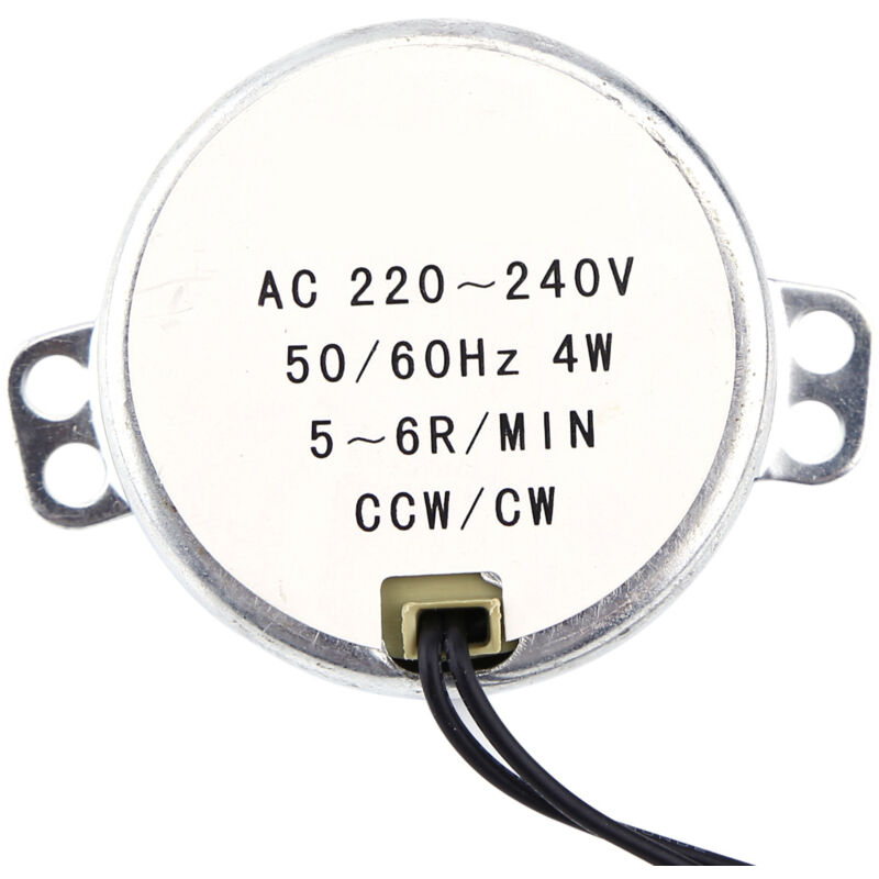 Stück 220-240v Wechselstrom-synchronmotor Getriebemotor 4w Cw/ccw Drehtellergetriebe (3).