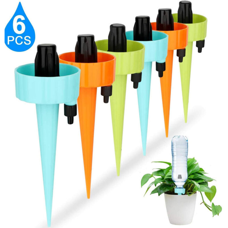 6-teiliges Automatisches Gartenbewässerungssystem, Bewässerungsautomat, Blumenbewässerungsgerät, Tropfbewässerung Für Gartenpflanzen