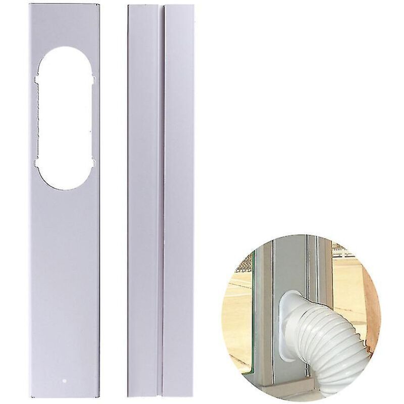 Crea – Verstellbare 100-cm-fensterdichtung Für Mobile Klimaanlagen – 10 Cm Pvc-platte – Einfache Montage Mit Klebeband