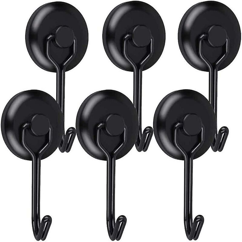 Crea Starker Magnethaken 14 Kg 20d Magnethaken Für Kühlschrank Neodym Drehhaken Schwarz Magnethaken