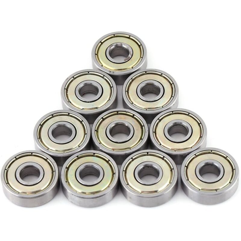 Crea Packung Mit 10 Kugellagern 626zz 6 X 19 X 6 Mm, Miniaturkugellager, Doppelt Metallgedichtet/abgedichtet, Rillenkugellager Aus Kohlenstoffstahl, Miniaturlager