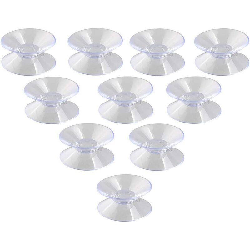 10er-pack Doppelseitige Pvc-saugnäpfe Für Glas Und Kunststoff, 30 Mm – Fei Yu