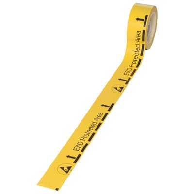 Bodenmarkierungsband, ESD, Rollenlänge 33 m, 140 ym, ableitfähig