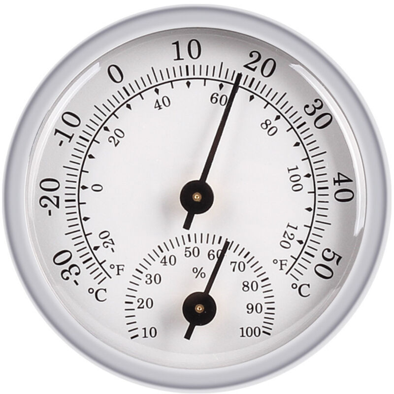 Dripex 58 Mm Hohes Haushaltsthermometer Und Hygrometer, Mini-thermometer Für Trockene Und Feuchte Innenräume, Wein- Und Zigarrenschrank, Mehrzweck-thermometer Und Hygrometer