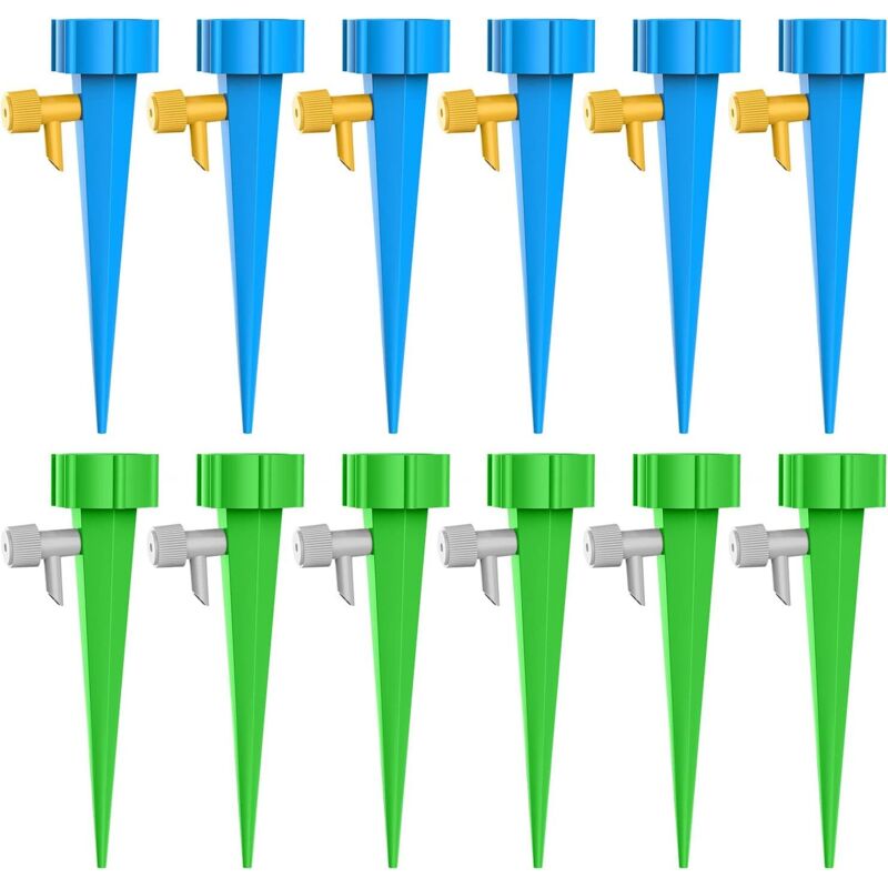 Tropfbewässerungsset, 12-teiliges Tropfbewässerungssystem Mit Ventilen, Automatische Pflanzenbewässerung, Einstellbares Bewässerungssystem Für Gärten, Haus Und Gemüsebeete – Fei Yu