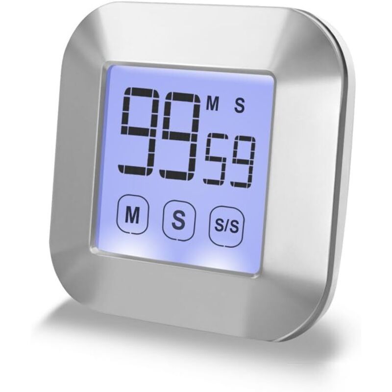 Küchentimer Mit Touchscreen – Zählt Auf- Und Abwärts Mit Lautem Alarm – Magnetische Hintergrundbeleuchtung – Fei Yu