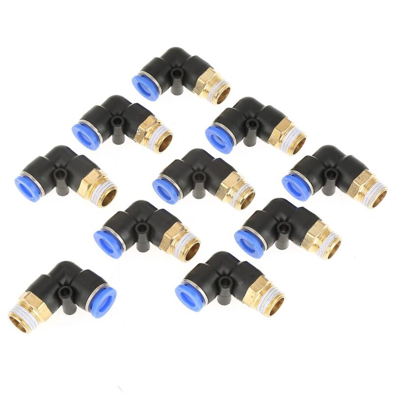 – Packung Mit 10 Pneumatischen Schnellkupplungen – 8-mm-g1/4-gewindeanschlüsse – Hochdruckbeständig – 360° Drehbar Für Maximale Flexibilität