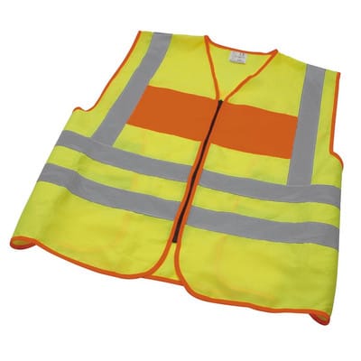Signalweste, Feuerwehr (hinten), gelb/orange