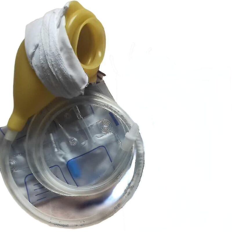 Crea – Urinbeutel-set Für Männer – 1000 Ml Fassungsvermögen – Transparenter Kunststoff Für Einfache Kontrolle – Lösung Bei Harninkontinenz