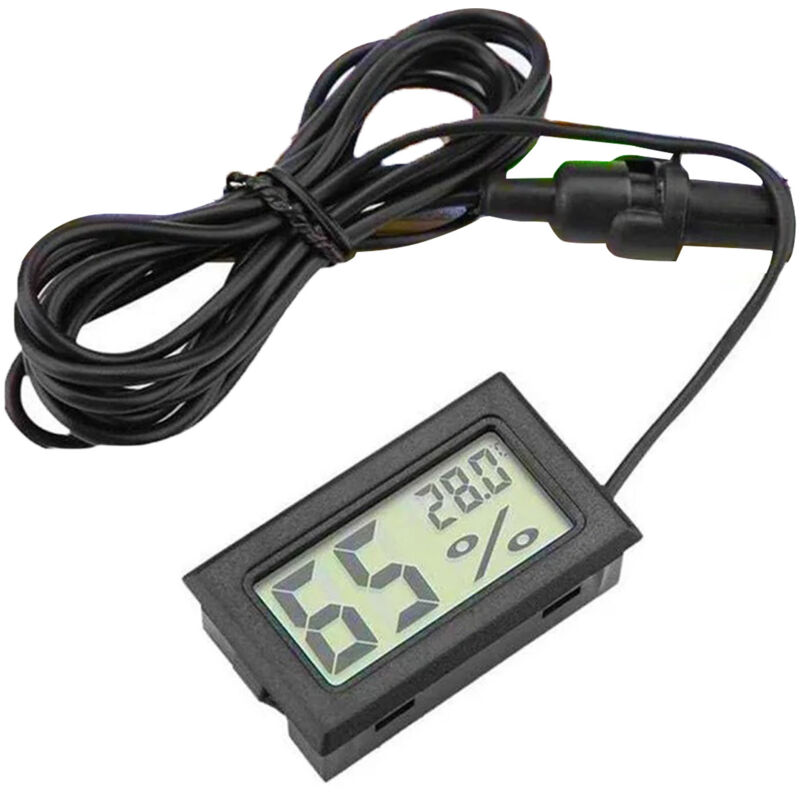 – Leichtes Digitales Thermometer-hygrometer – Messbereich: -50 °c Bis +70 °c – Genauigkeit: ±1 °c – Feuchtigkeitsmessung: 10 % Rf Bis 99 % Rf