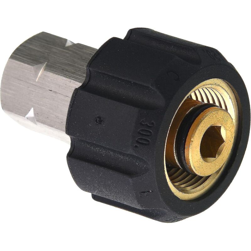 Crea Tool Daily Hochdruckreiniger-adapter, M22 Innengewinde Auf 3/8 Zoll Npt Innengewinde, 5000 Psi, Schwarz, 1 Stück