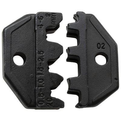 Crimpeinsatz, nicht isolierte Kabelschuhe 0,5-6mm² nach DIN 46247