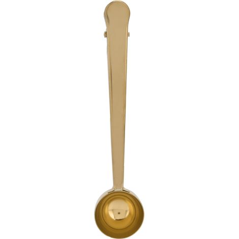Exquisiter Und Langlebiger Multifunktionaler 2-in-1-teelöffel Für Proteinpulver, Tee Und Zum Kochen Zu Hause (gold)