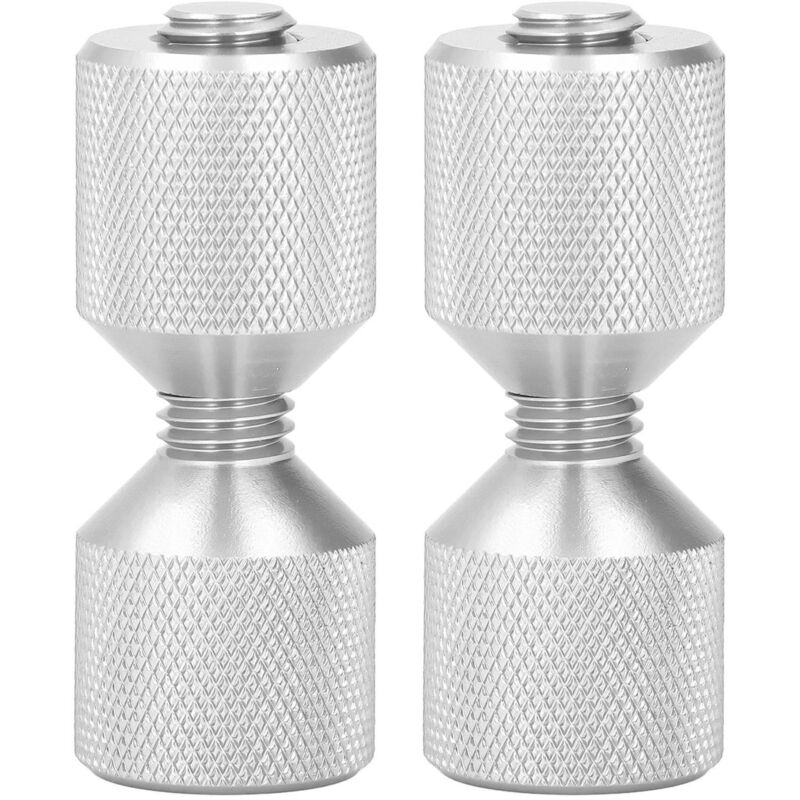 Eloxierte Aluminium-flanschausrichtstifte, 2 Stück, 1 Bis 1/8 Zoll, Doppelloch-stiftset Für 0,5 Bis 14 Zoll Flansche, 150lb, Silber.