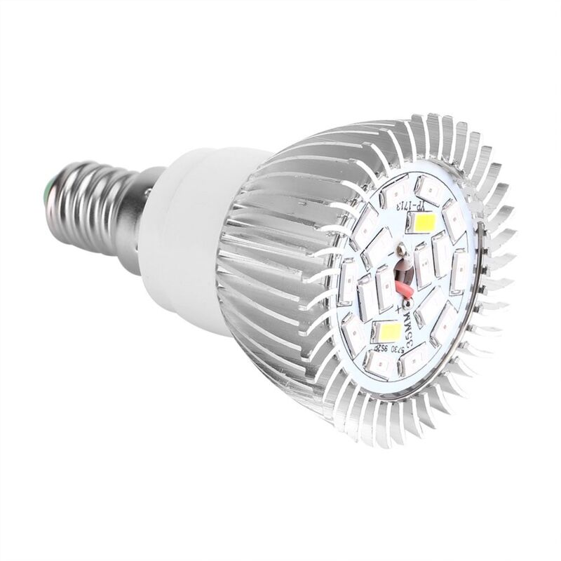 18w Led-pflanzenlampe Mit Vollspektrum Für Zimmerpflanzen, Gewächshaus, Gemüse, Sukkulenten, Hydrokultur, Bio-setzlinge, 18 Leds, E27/e14/gu10 (e14)