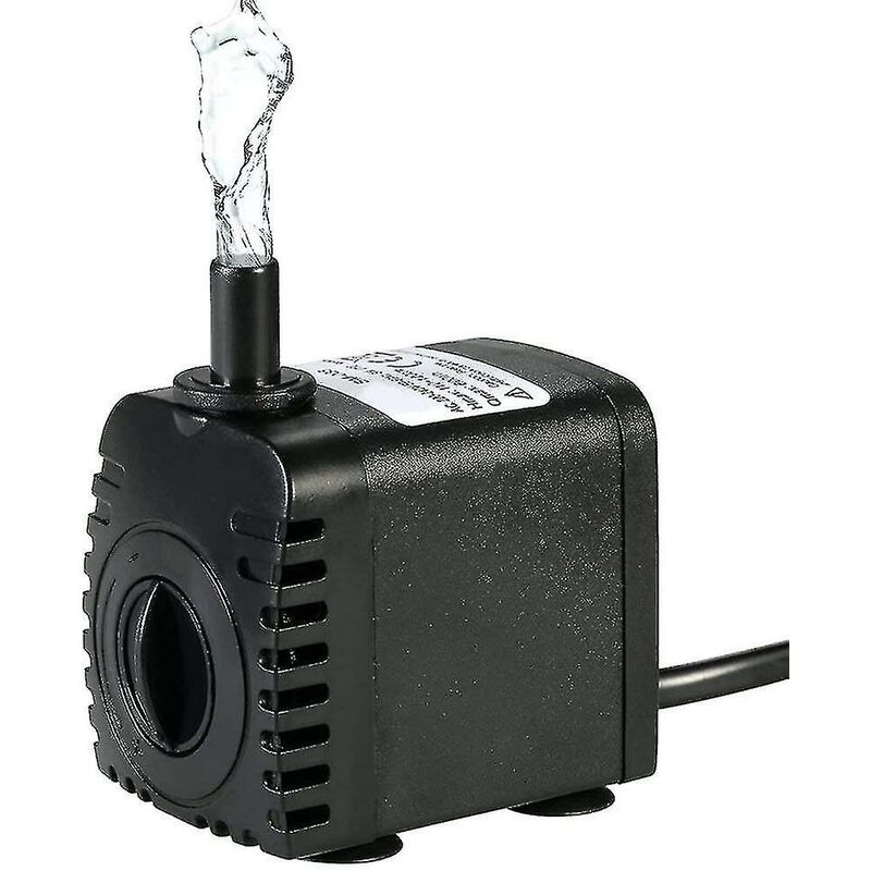 Crea Tauchpumpe, 600 L/h, 8 W, Für Aquarien, Tischbrunnen, Teiche Und Hydrokultursysteme, Mit 2 Düsen, Ac 220–240 V (b