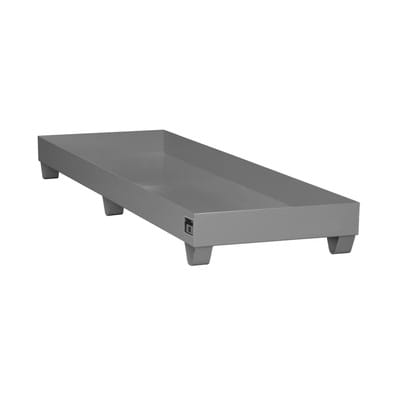 Auffangwanne 2400 x 800 x 250mm, lackiert rot RAL 3000